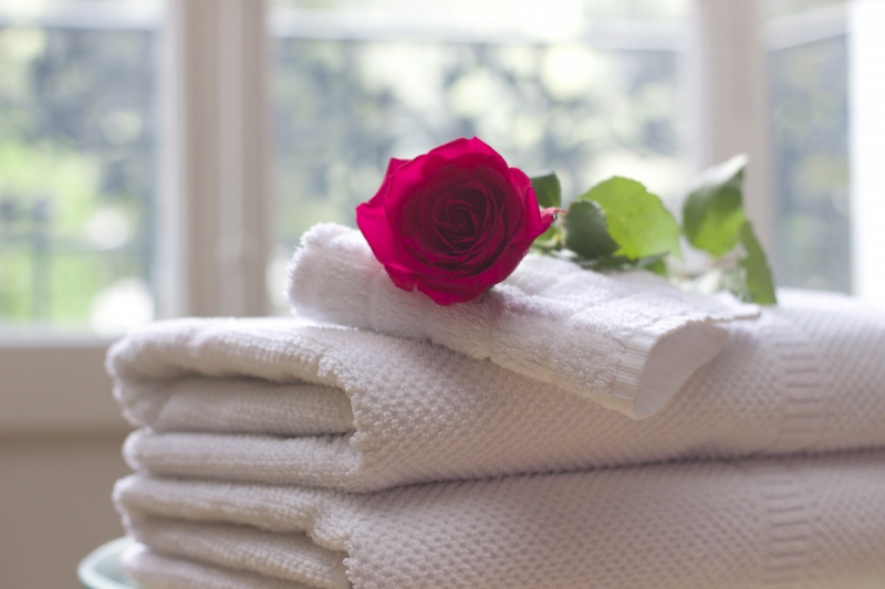 hotel-CARCES-min_towel_rose_clean_care_salon_spa_white_bath-731641